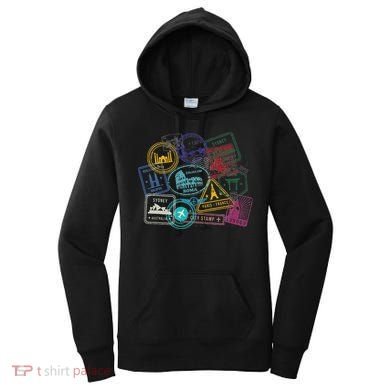 Passport Stamps Edition Travel Women's Hoodie
