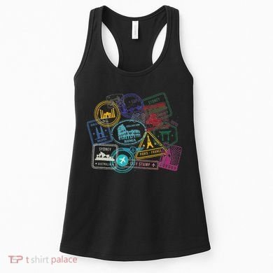 Passport Stamps Edition Travel Women's Tank Top