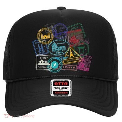 Passport Stamps Edition Travel Hat