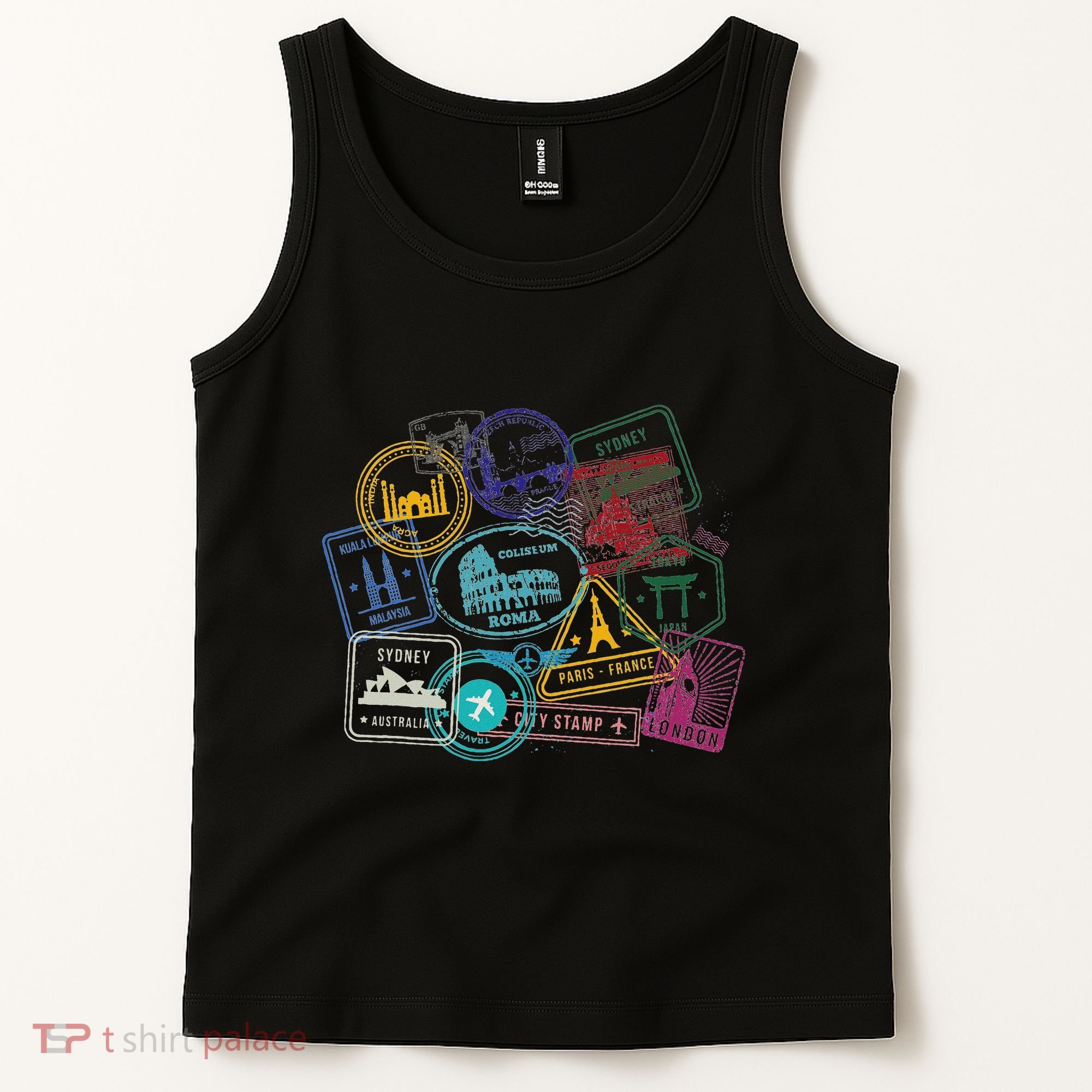 Passport Stamps Edition Travel Tank Top