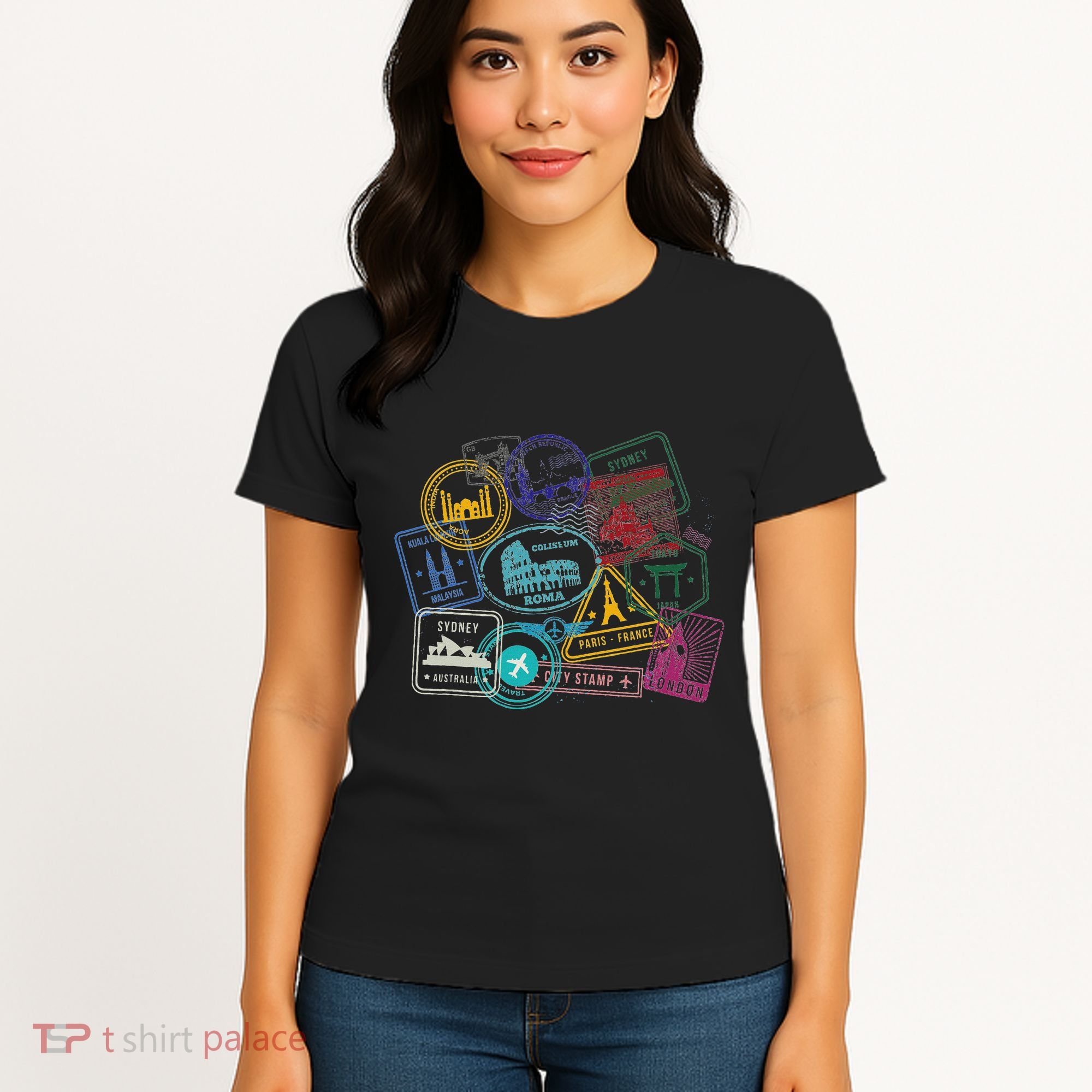 Passport Stamps Edition Travel Women's T-Shirt