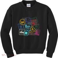 Passport Stamps Edition Travel Kids Sweatshirt thumb 0