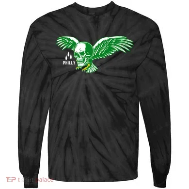 Philly Skull Eagle Tie-Dye Long Sleeve Shirt