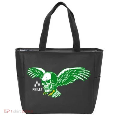 Philly Skull Eagle Tote Bag