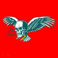 Philly Skull Eagle Santa Hat thumb 1