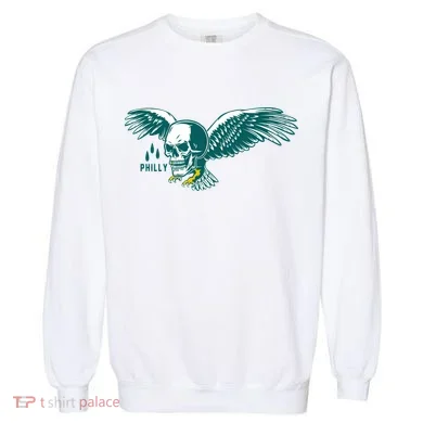 Philly Skull Eagle Garment-Dyed Sweatshirt