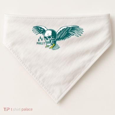 Philly Skull Eagle USA-Made Doggie Bandana