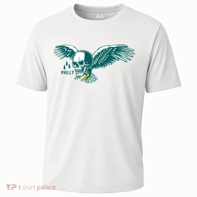 Philly Skull Eagle Cooling Performance Crew T-Shirt