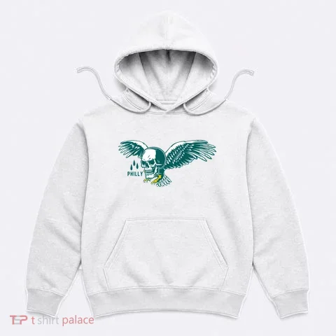 Philly Skull Eagle Hoodie in the selected color