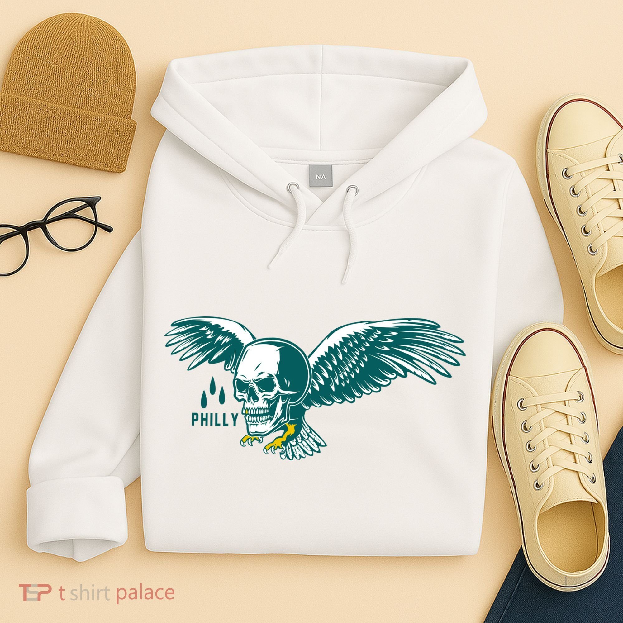 Philly Skull Eagle Hoodie