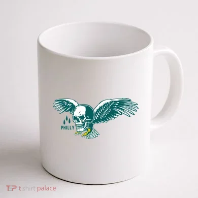 Philly Skull Eagle Coffee Mug back