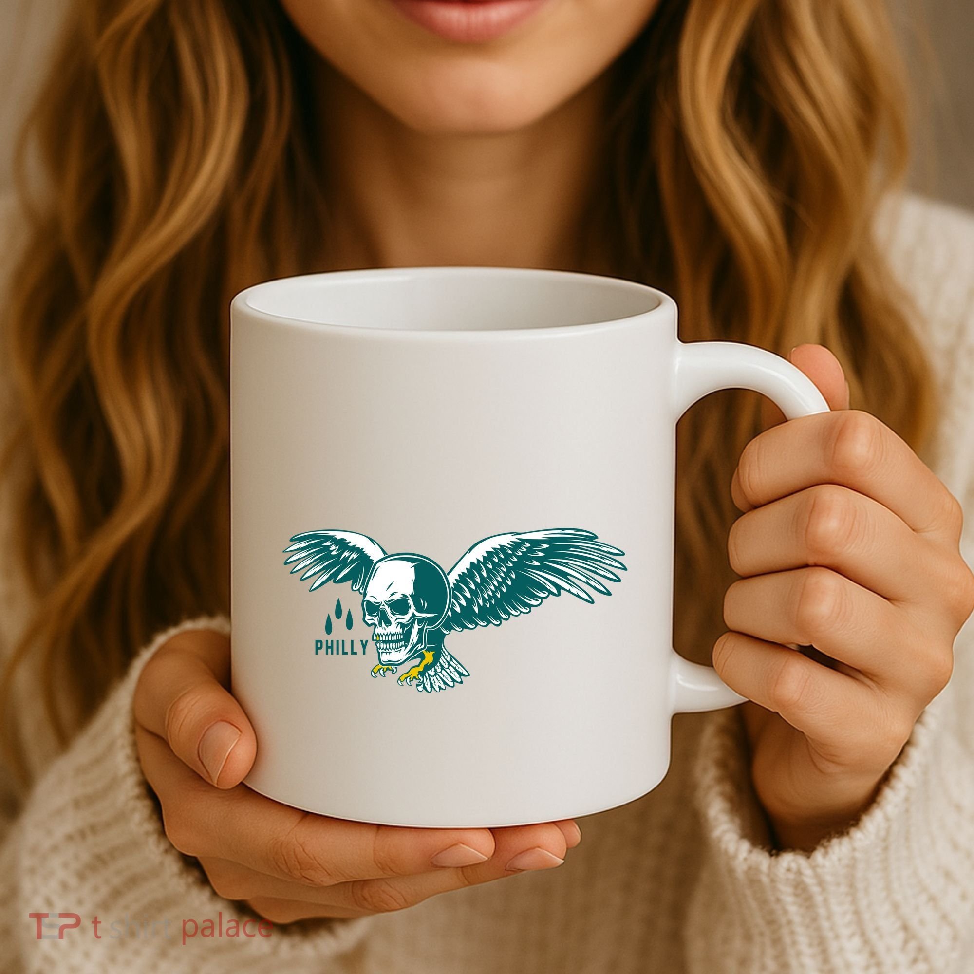 Philly Skull Eagle Coffee Mug