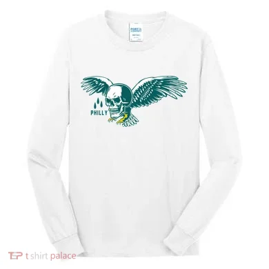 Philly Skull Eagle Tall Long Sleeve Shirt