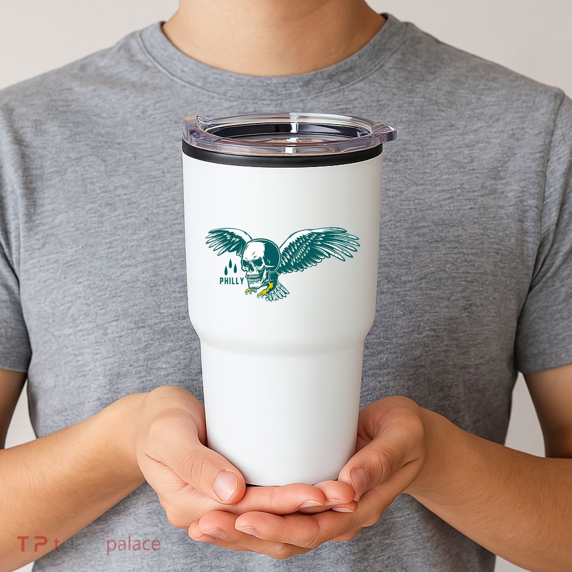 Philly Skull Eagle Tumbler