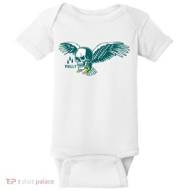 Philly Skull Eagle Baby Bodysuit