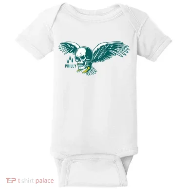 Philly Skull Eagle Baby Bodysuit