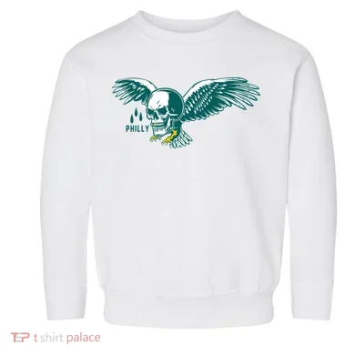 Philly Skull Eagle Toddler Sweatshirt