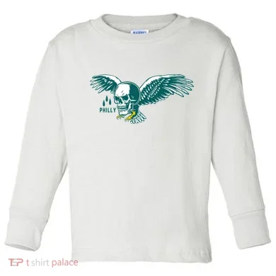 Philly Skull Eagle Toddler Long Sleeve