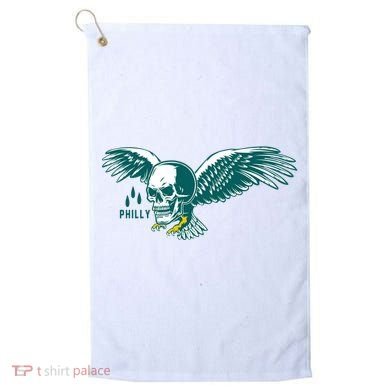 Philly Skull Eagle Golf Towel