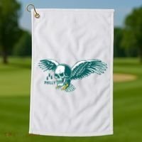 Philly Skull Eagle Golf Towel thumb 1