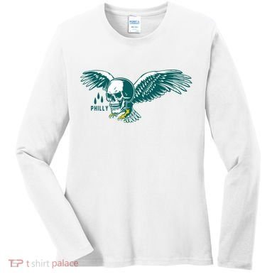 Philly Skull Eagle Women's Long Sleeve Shirt