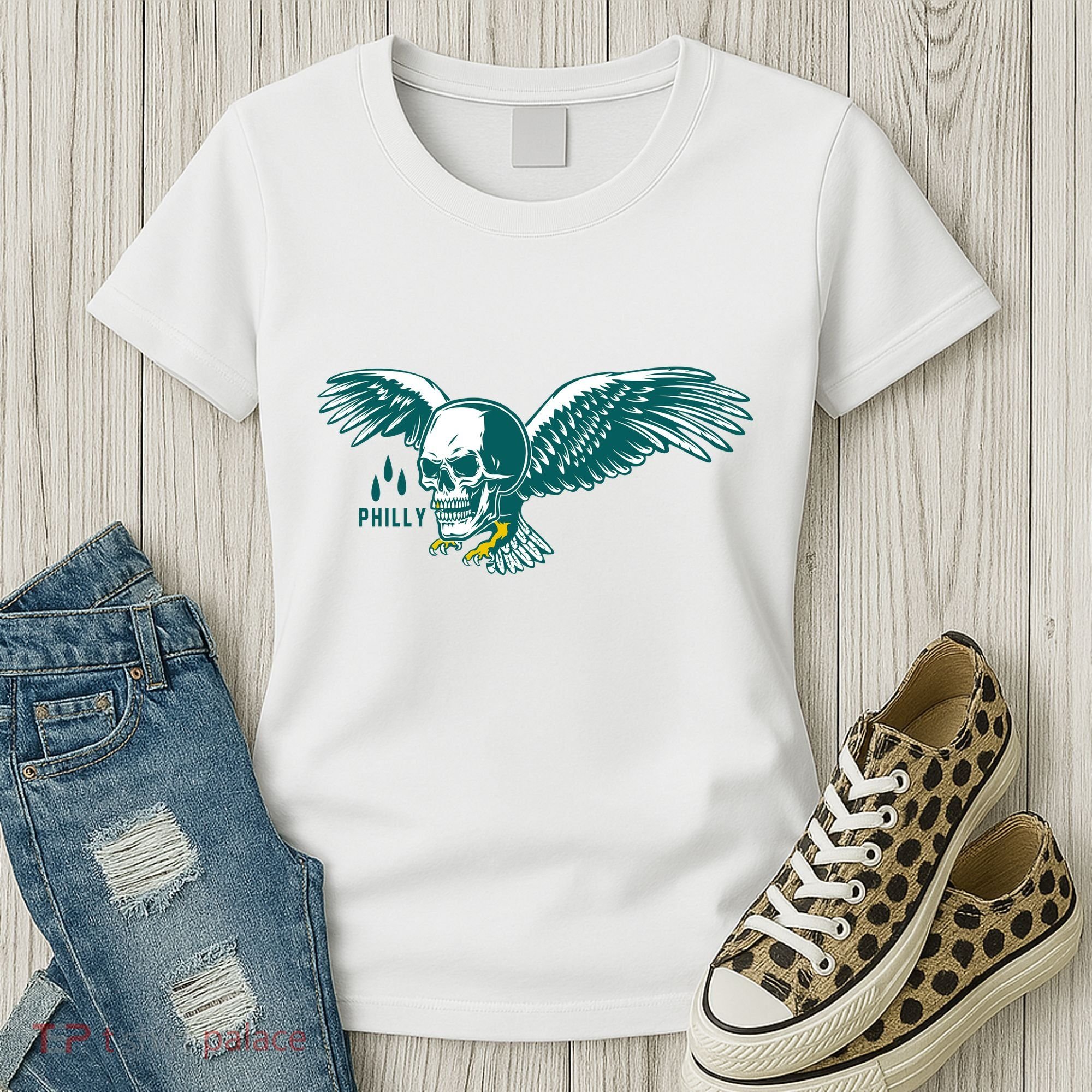 Philly Skull Eagle Women's T-Shirt