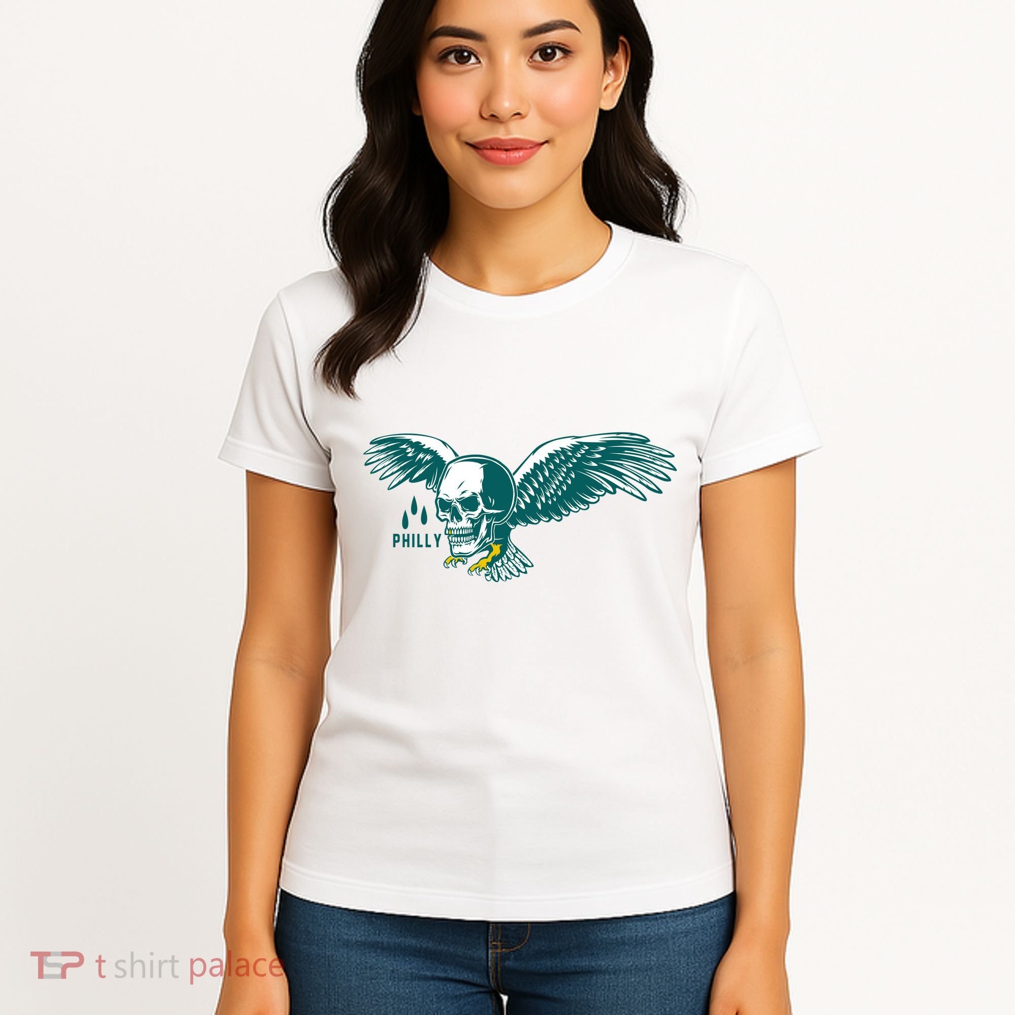 Philly Skull Eagle Women's T-Shirt