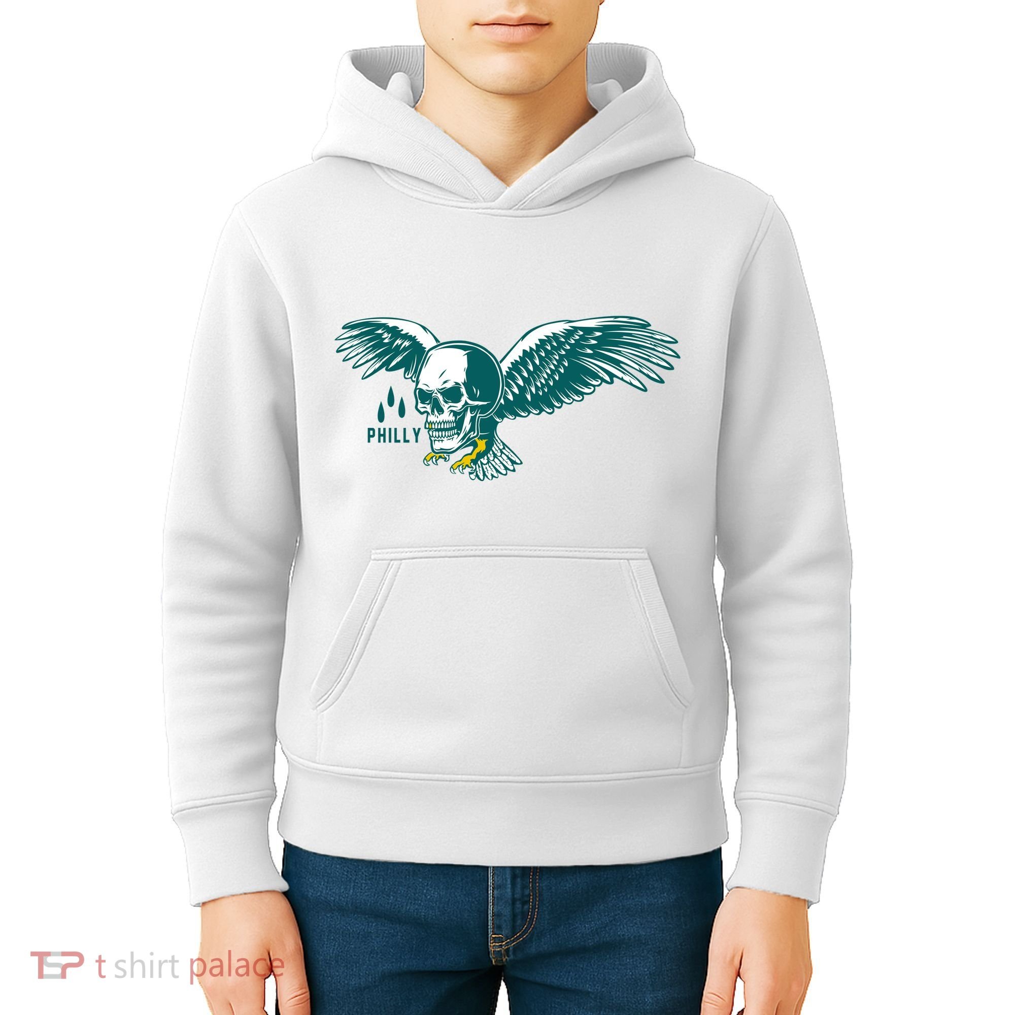 Philly Skull Eagle Kids Hoodie