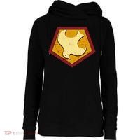 Peacemaker Superhero Emblem Womens Funnel Neck Pullover Hood thumb 0