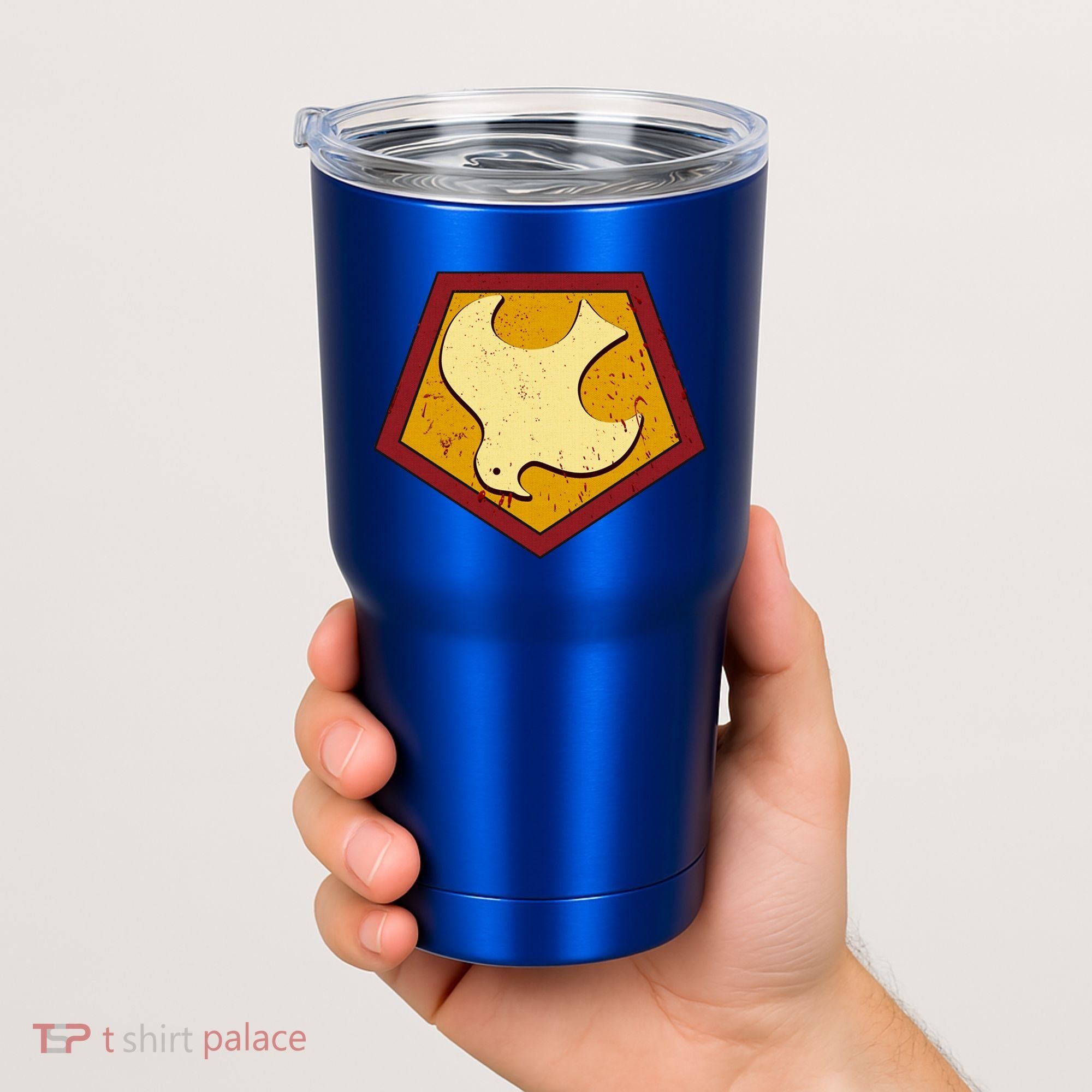 Peacemaker Superhero Emblem Tumbler