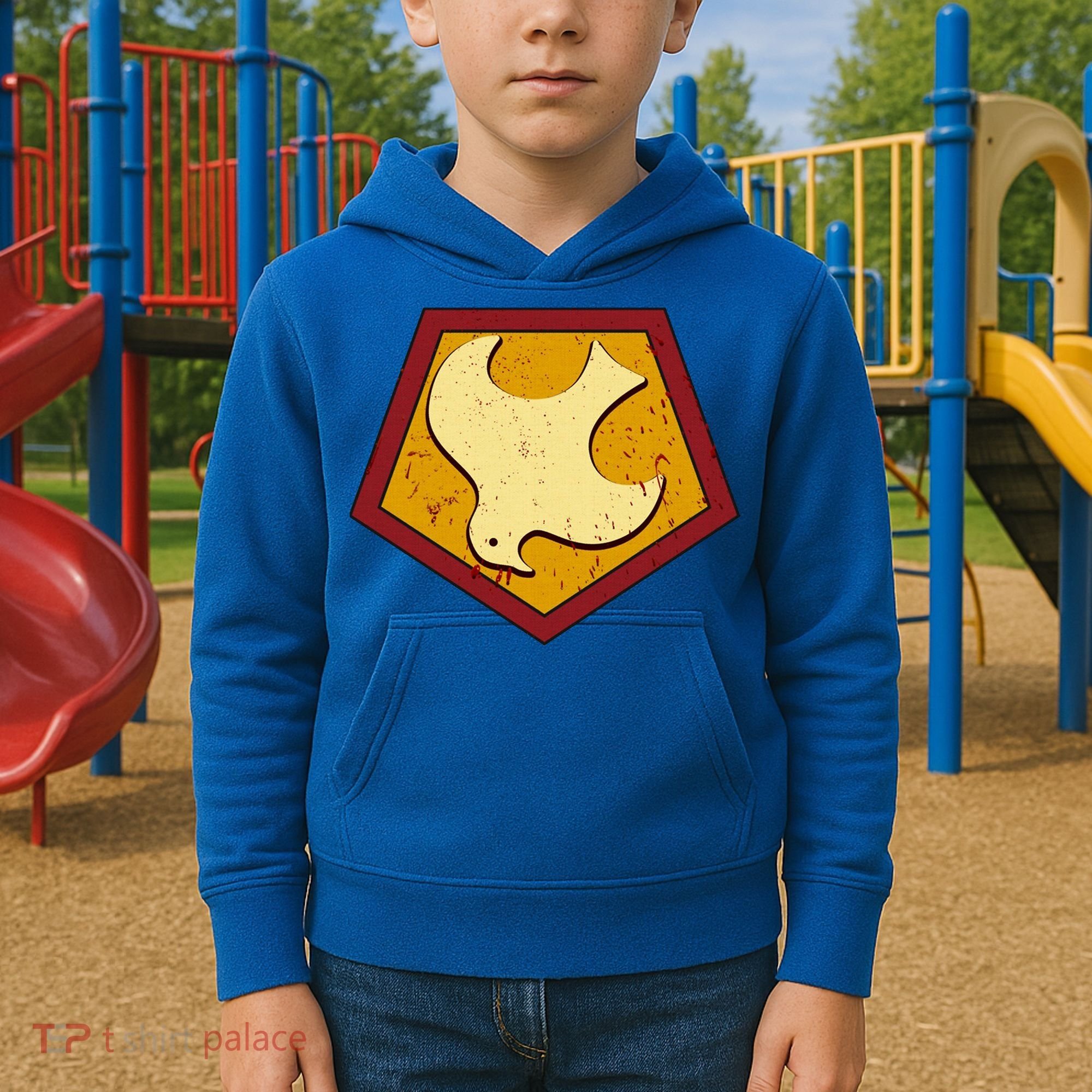 Peacemaker Superhero Emblem Kids Hoodie