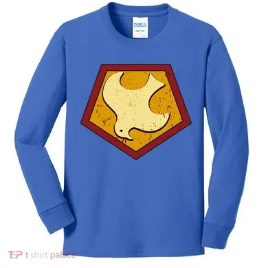 Peacemaker Superhero Emblem Kids Long Sleeve Shirt