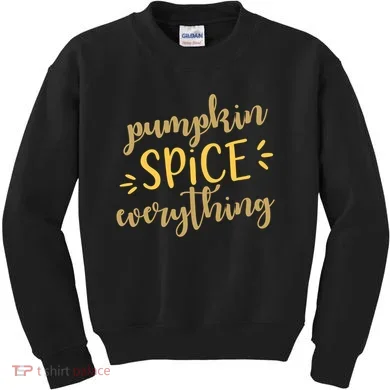 Pumpkin Spice Everything Kids Sweatshirt