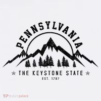 Pennsylvania State Est. 1787 Vintage Mountains Gift T-Shirt thumb 7