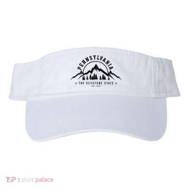 Pennsylvania State Est. 1787 Vintage Mountains Gift Visor