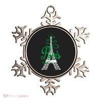 Paris Script Eiffel Tower French France Ornament thumb 0