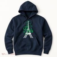 Paris Script Eiffel Tower French France Hoodie thumb 0