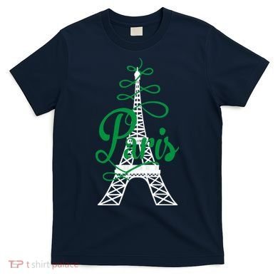 Paris Script Eiffel Tower French France T-Shirt