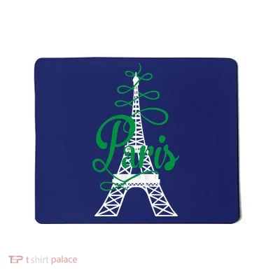 Paris Script Eiffel Tower French France Mousepad