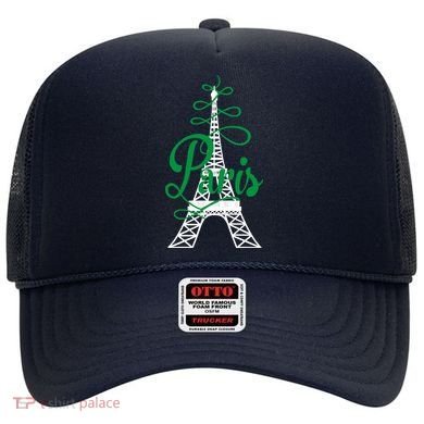 Paris Script Eiffel Tower French France Hat
