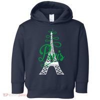 Paris Script Eiffel Tower French France Toddler Hoodie thumb 0