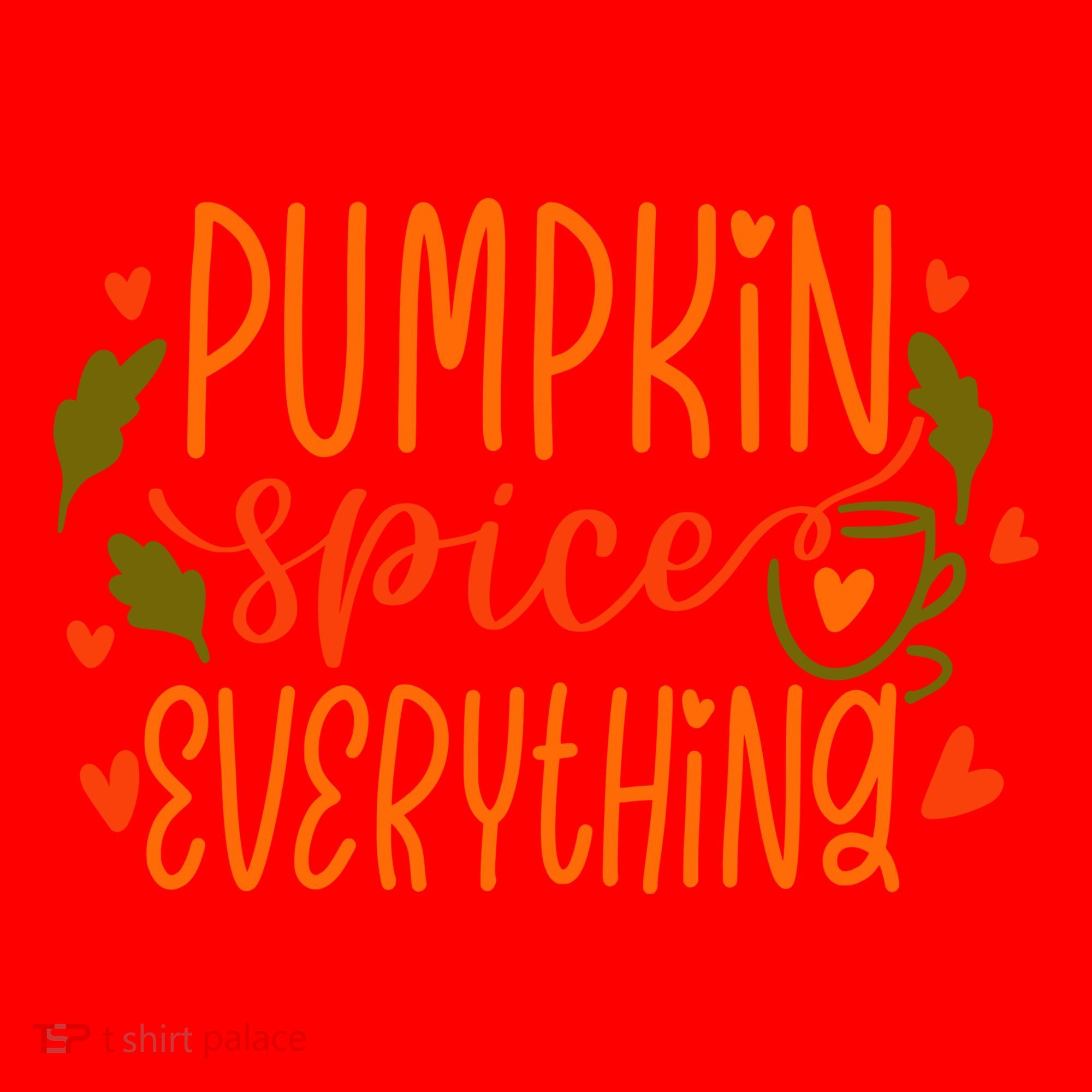 Pumpkin Spice Everything Holiday Festive Santa Hat