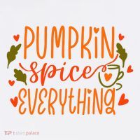 Pumpkin Spice Everything Holiday Festive USA-Made Doggie Bandana thumb 2