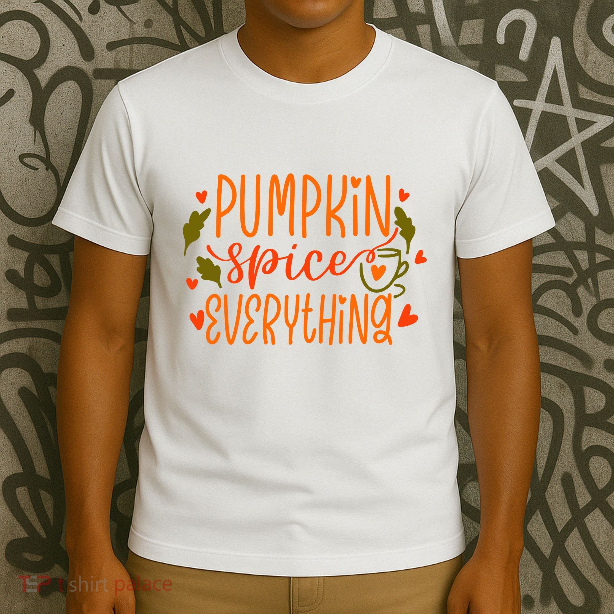 Pumpkin Spice Everything Holiday Festive T-Shirt