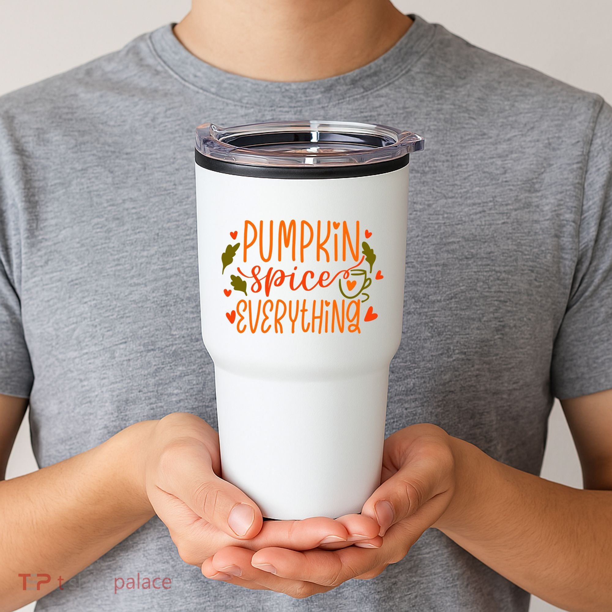 Pumpkin Spice Everything Holiday Festive Tumbler
