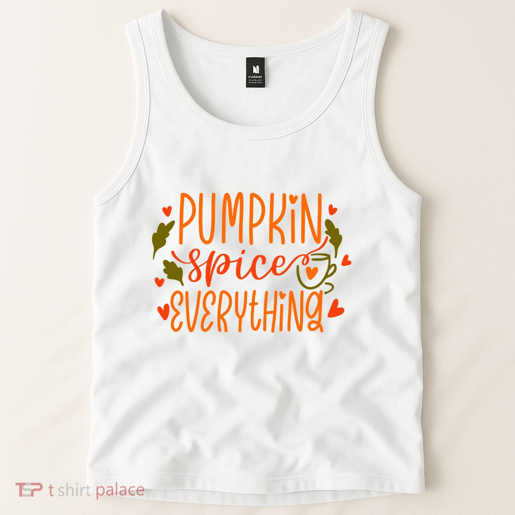 Pumpkin Spice Everything Holiday Festive Tank Top