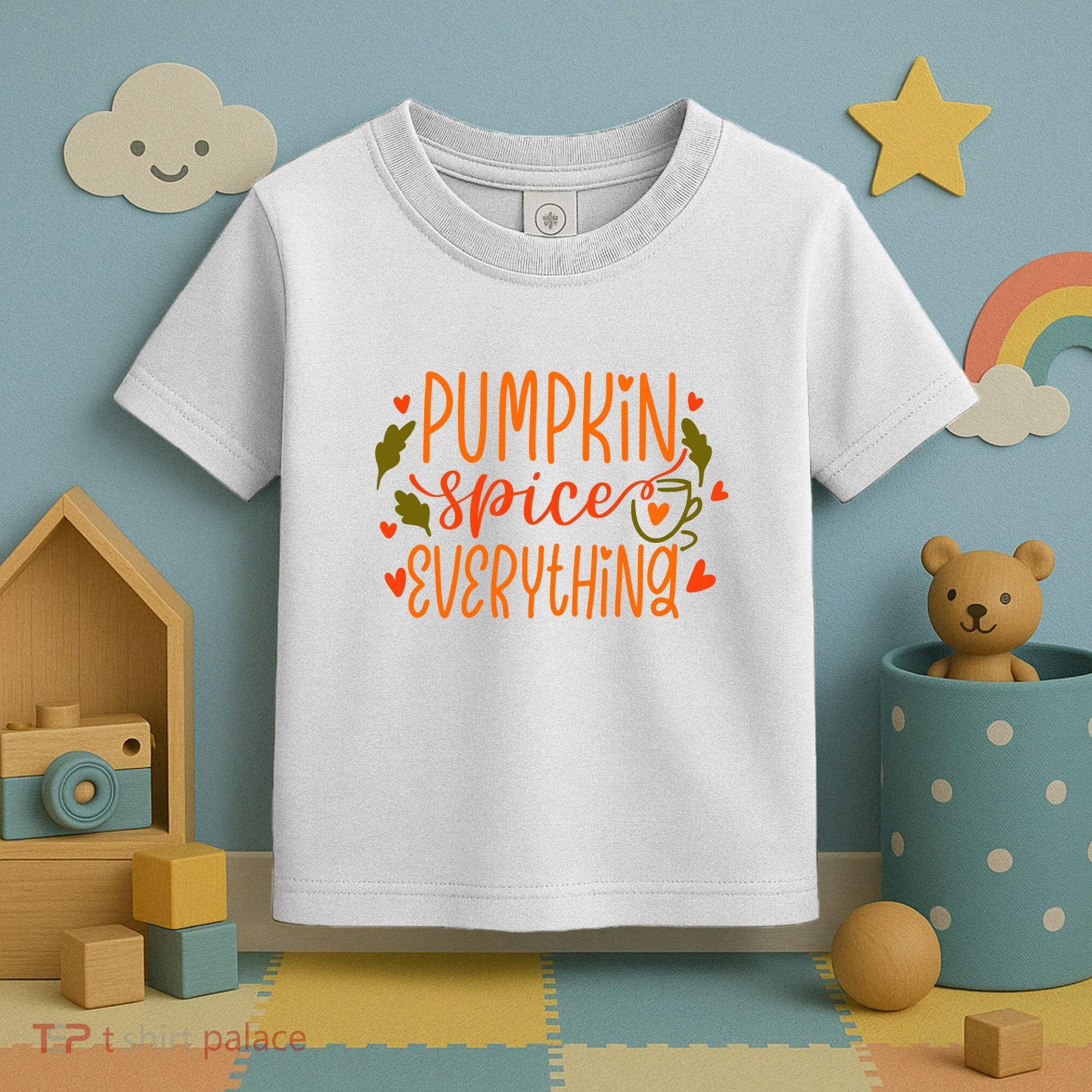 Pumpkin Spice Everything Holiday Festive Toddler T-Shirt