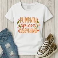 Pumpkin Spice Everything Holiday Festive Women's T-Shirt thumb 3
