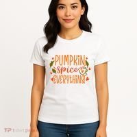 Pumpkin Spice Everything Holiday Festive Women's T-Shirt thumb 4