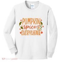 Pumpkin Spice Everything Holiday Festive Kids Long Sleeve Shirt thumb 0